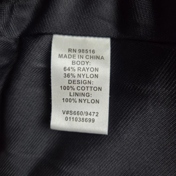 Coldwater Creek Black A-Line Midi Skirt with Embellished Pleats - Picture 7 of 8